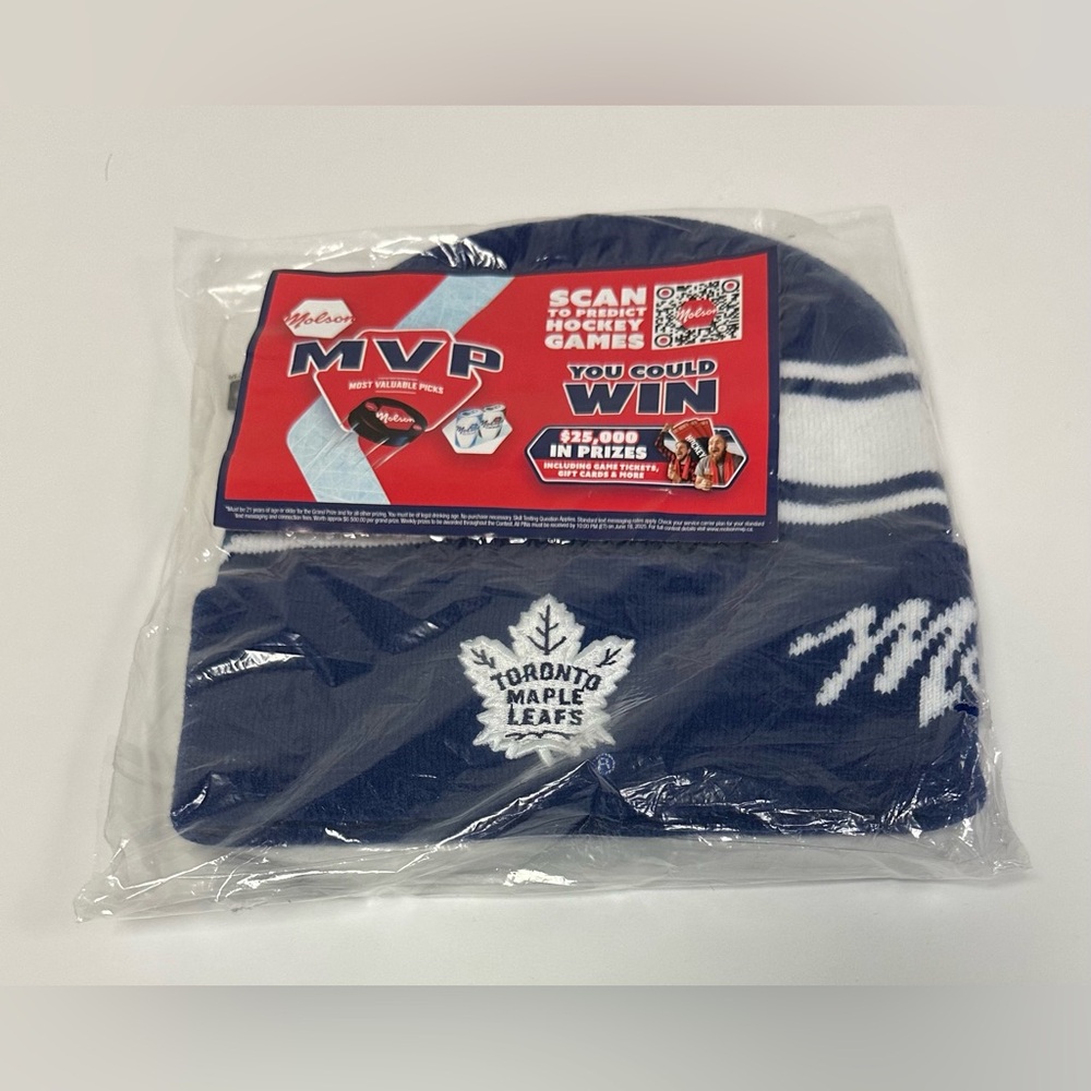 NWT Molson Promotional Merchandise - Toronto Maple Leafs Knit Toque